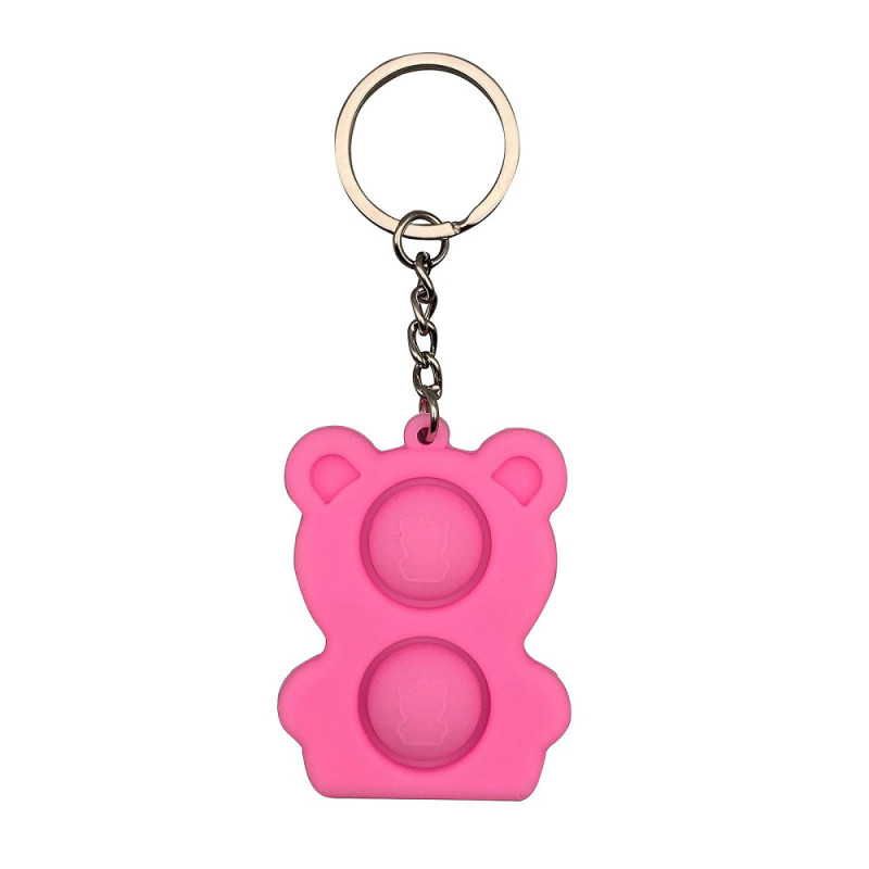 Брелок Pop It Ведмедик (pink) Брелок Pop It Ведмедик (pink)